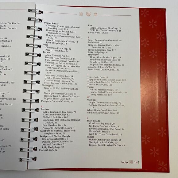 Cookbook The Oatmeal Cookbook Breads Entrees Desserts and More Hardcover - Picture 9 of 11